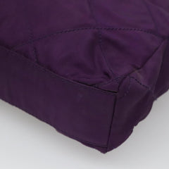 Prada Chain Shoulder Bag Quilted Tessuto