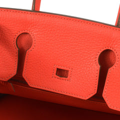 Hermes Birkin Handbag Pink Clemence with Palladium Hardware