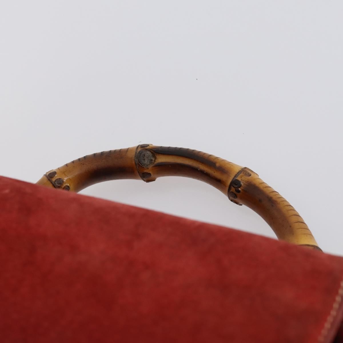 Gucci Vintage Bamboo Backpack Suede