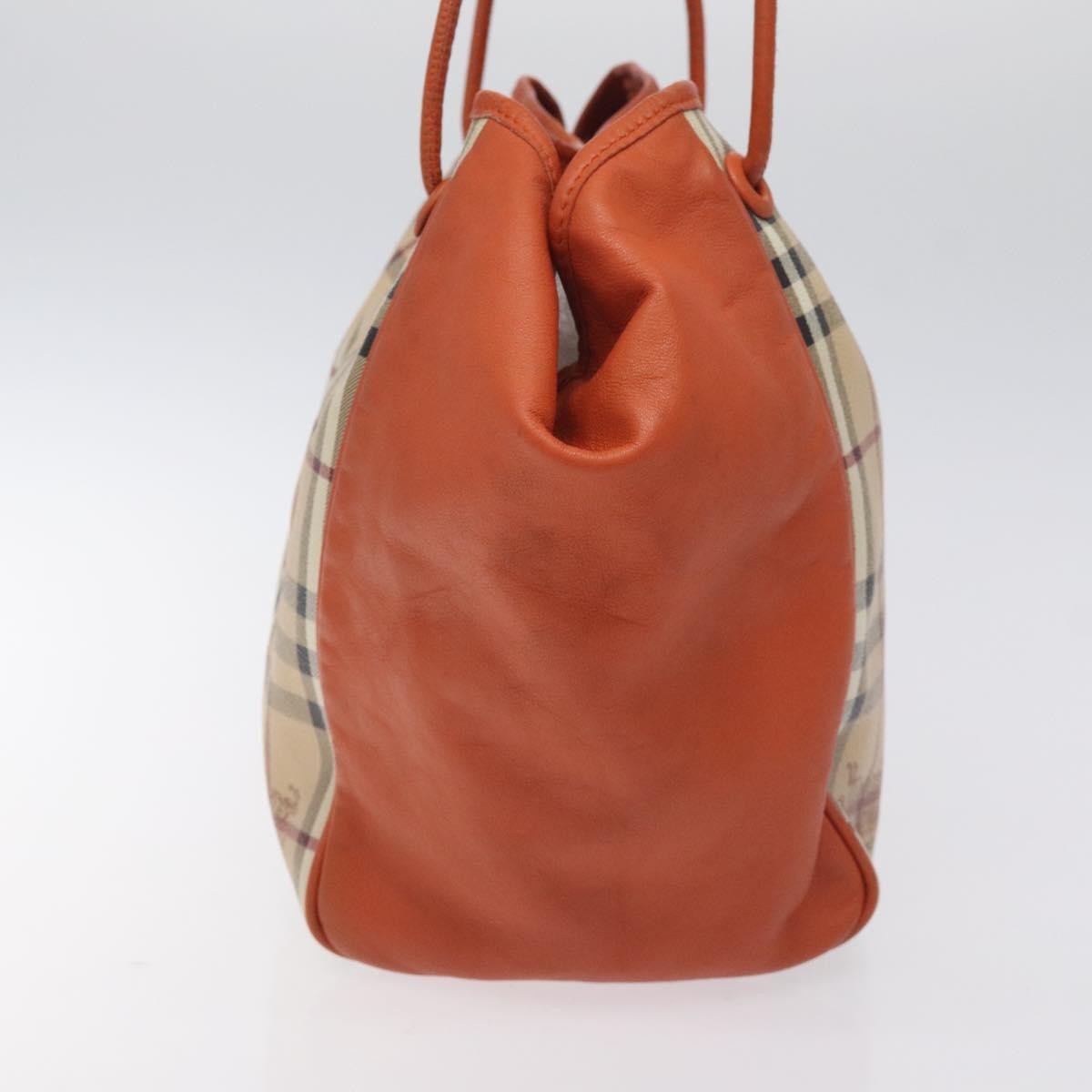 Burberry Canterbury Panels Tote Haymarket Coated Canvas and Leather