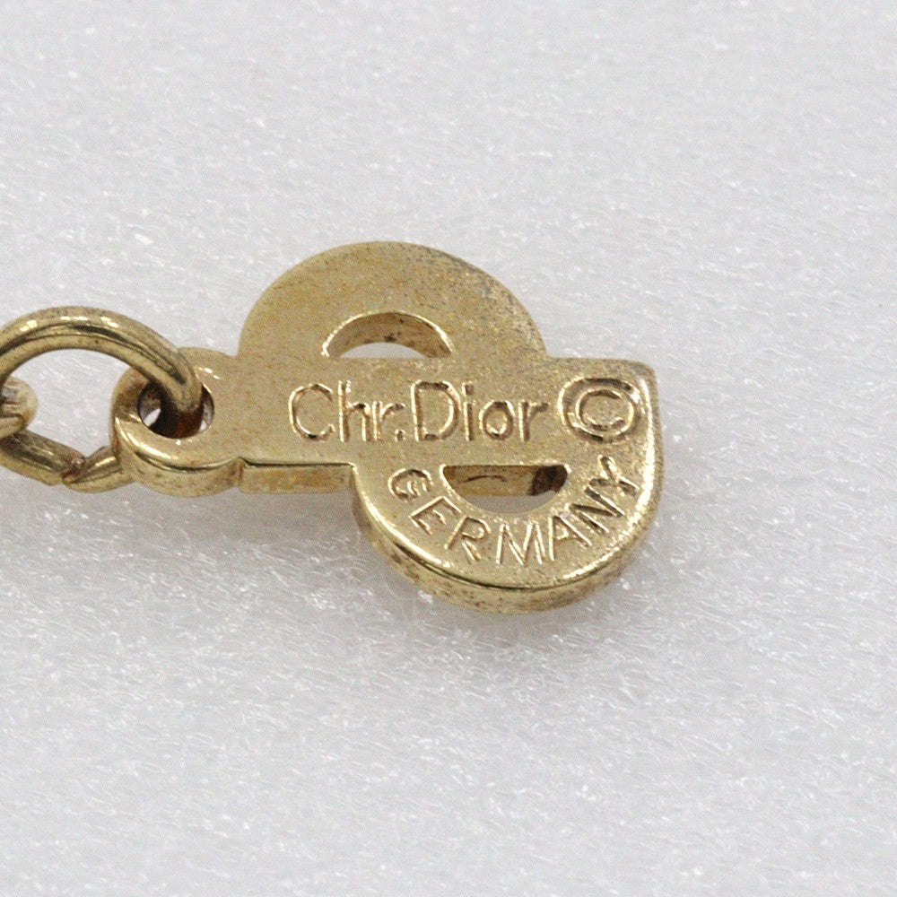 Christian Dior Collar Necklace Metal with Faux Pearls