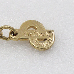 Christian Dior Collar Necklace Metal with Faux Pearls