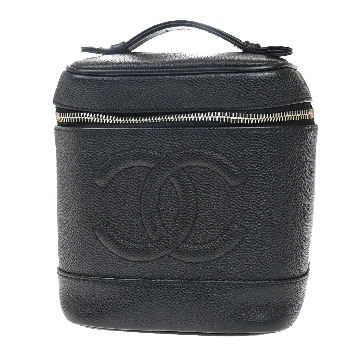 Chanel Vintage Timeless Cosmetic Case Caviar