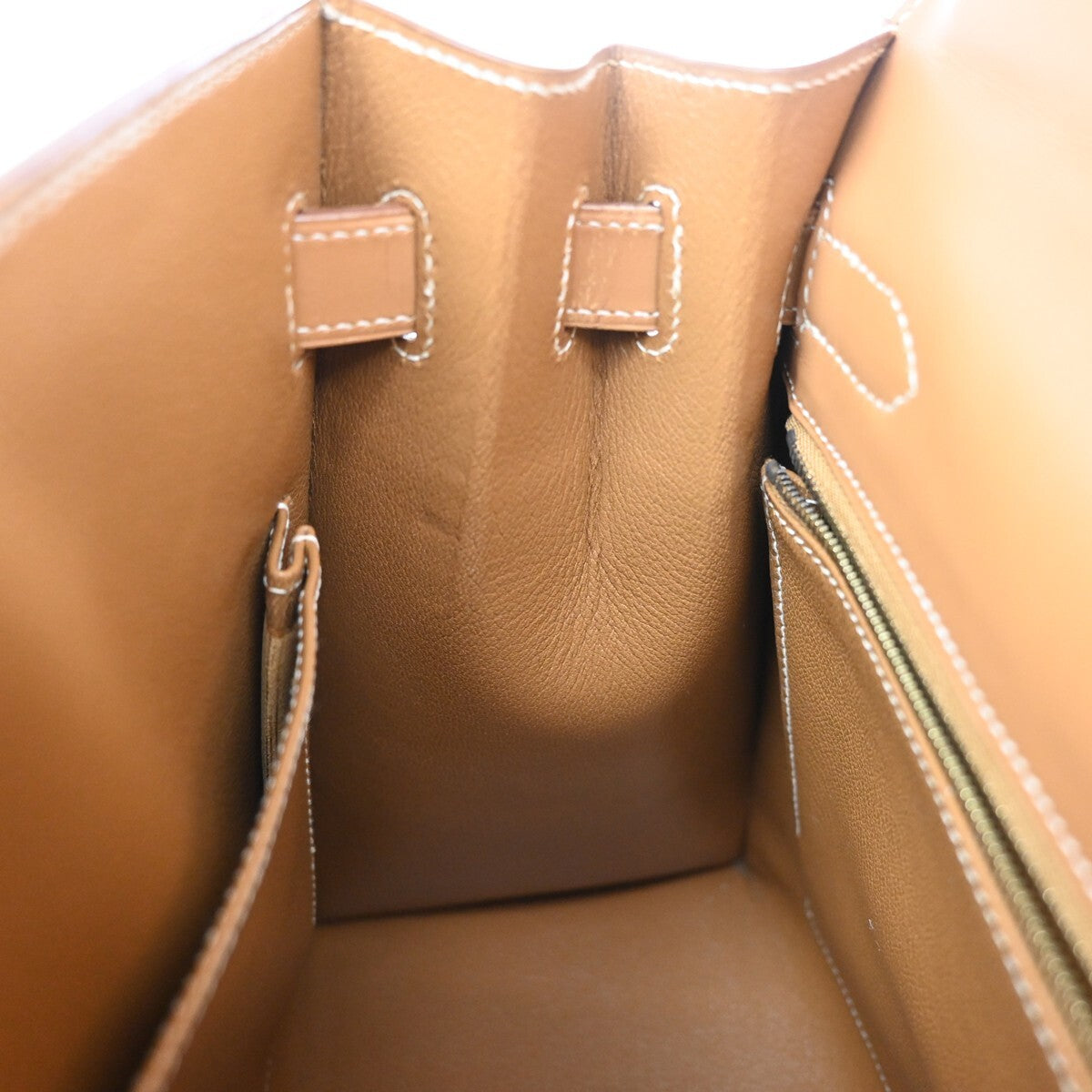 Hermes Kelly Handbag Brown Chamonix with Gold Hardware