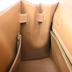 Hermes Kelly Handbag Brown Chamonix with Gold Hardware