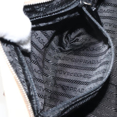 Prada Bowler Bag Canvas with Leather