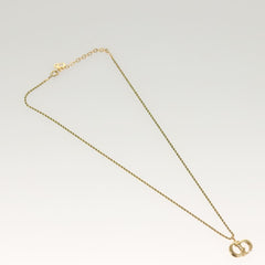Christian Dior CD Pendant Necklace Metal
