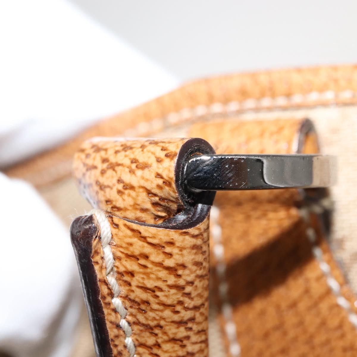 Gucci Vintage Ring Tote GG Canvas with Leather