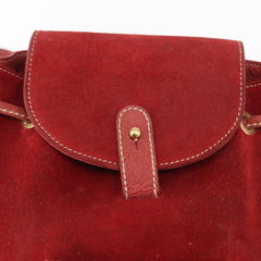 Gucci Vintage Bamboo Backpack Suede