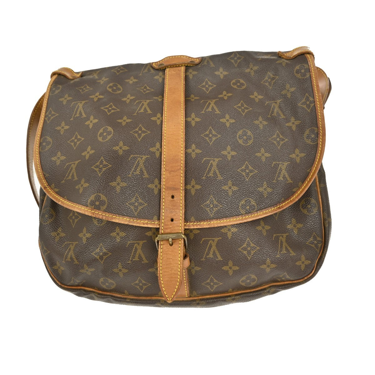 Louis Vuitton Saumur Handbag Monogram Canvas