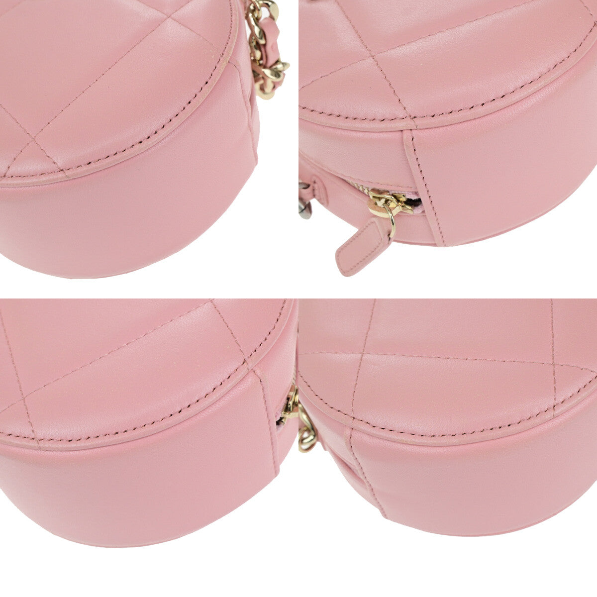 Chanel 19 Round Clutch with Chain Quilted Leather