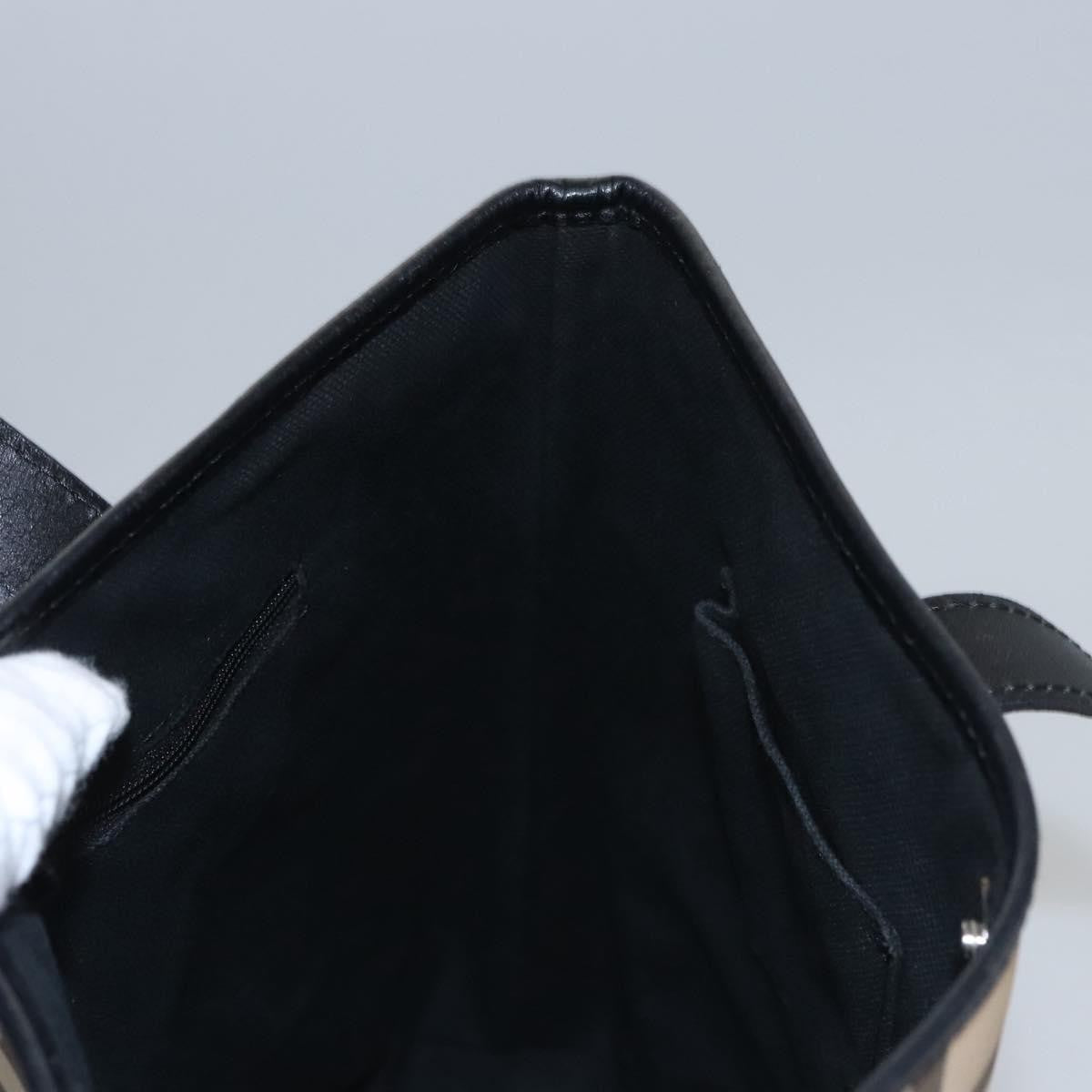 Burberry Vintage Open Tote Coated Canvas with Studded Leather