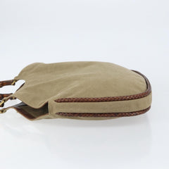 Gucci Vintage Bamboo Hobo Canvas