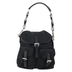 Prada Double Pocket Shoulder Bag Tessuto