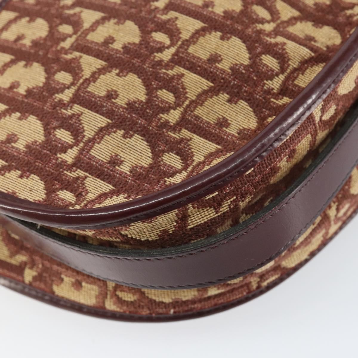 Christian Dior Vintage Trotter Shoulder Bag Canvas