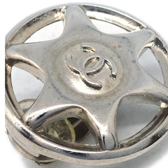 Chanel CC Round Earrings Metal