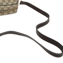 Gucci Front Zip Messenger GG Coated Canvas