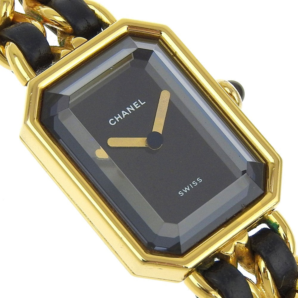 Chanel Premiere Rock Quartz Watch Plated Metal and Leather