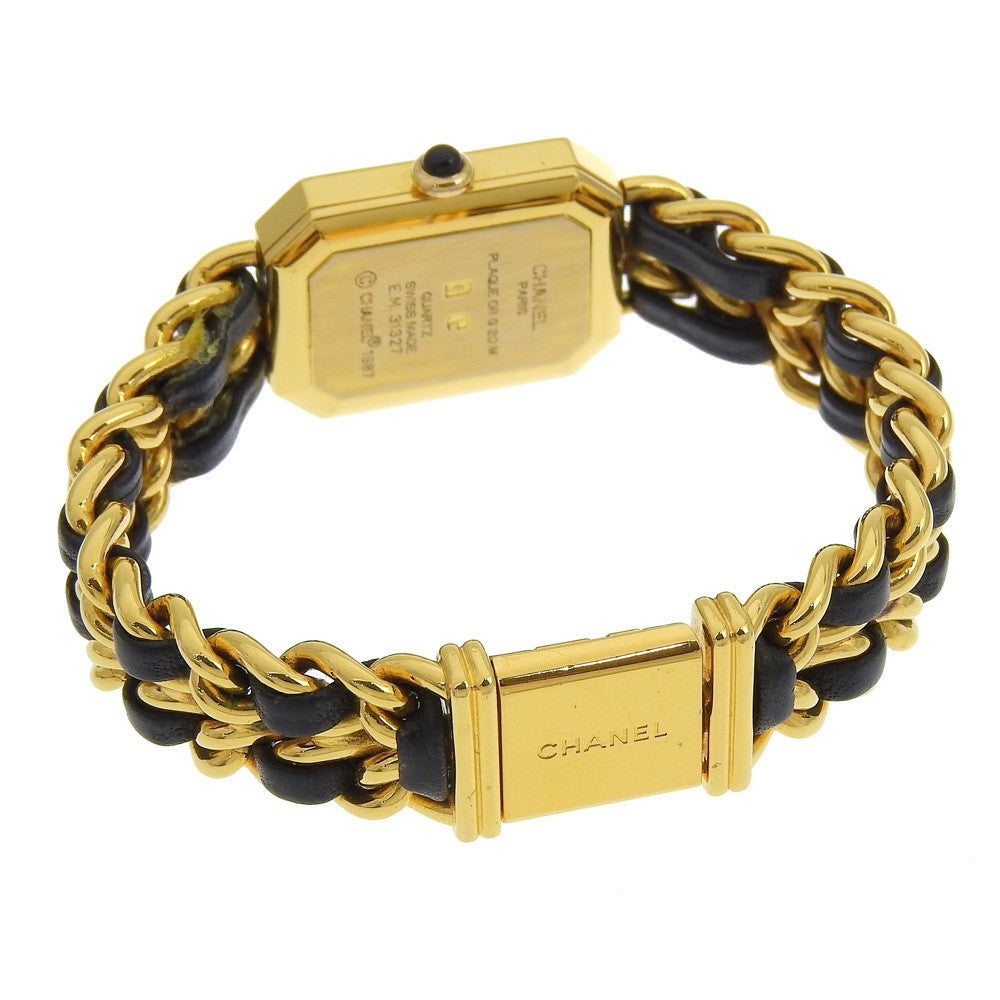Chanel Premiere Rock Quartz Watch Plated Metal and Leather