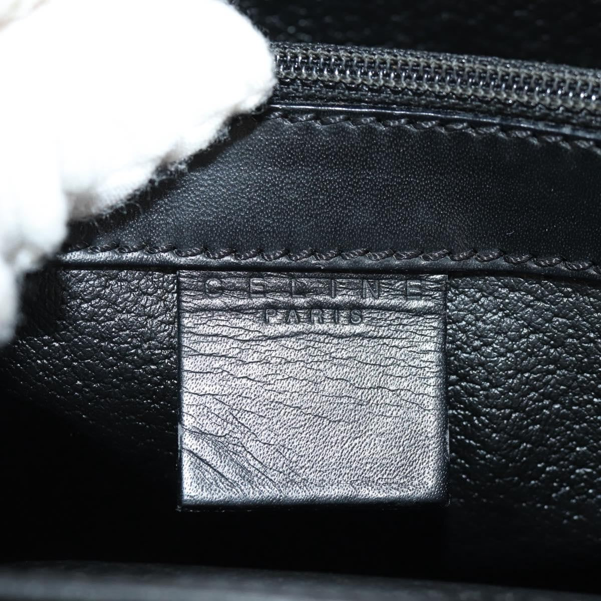 Celine Vintage Convertible Top Handle Bag Macadam Coated Canvas