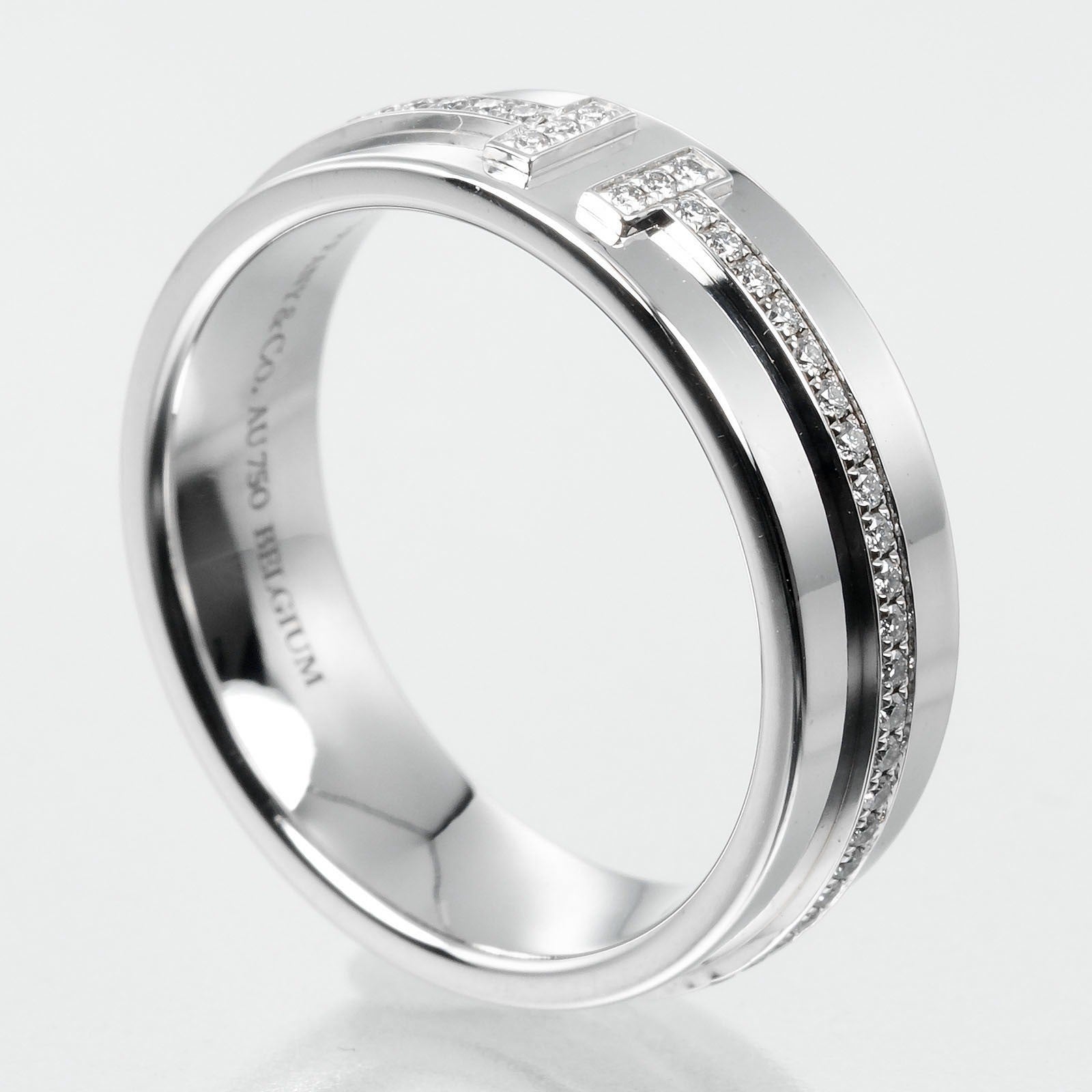 Tiffany & Co. Tiffany T Ring 18K White Gold and Diamonds