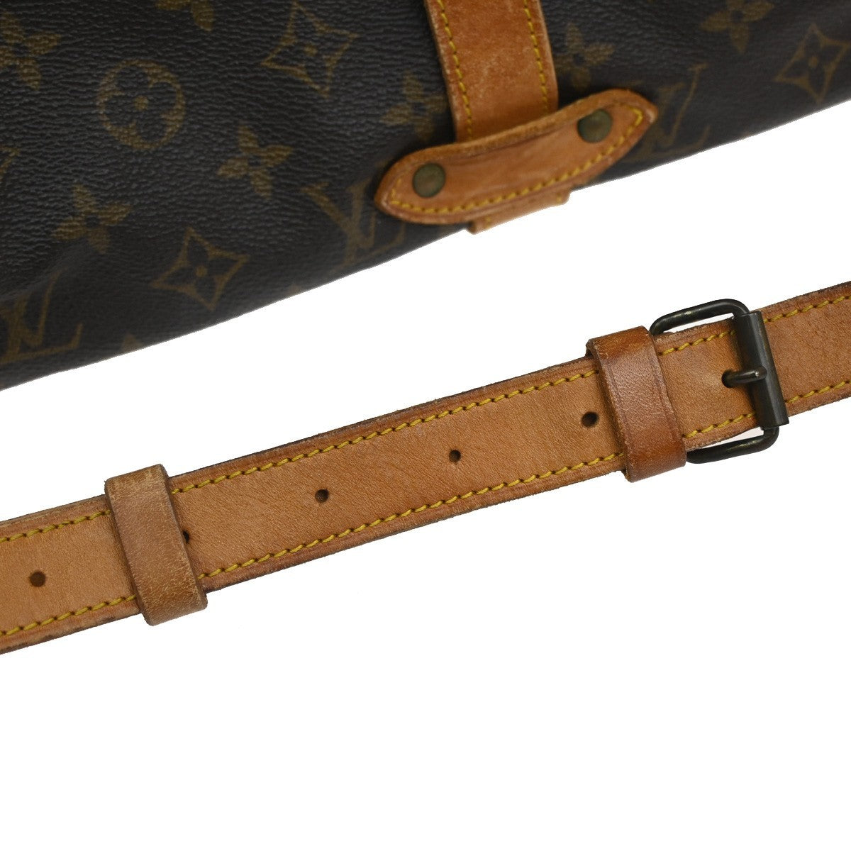 Louis Vuitton Saumur Handbag Monogram Canvas