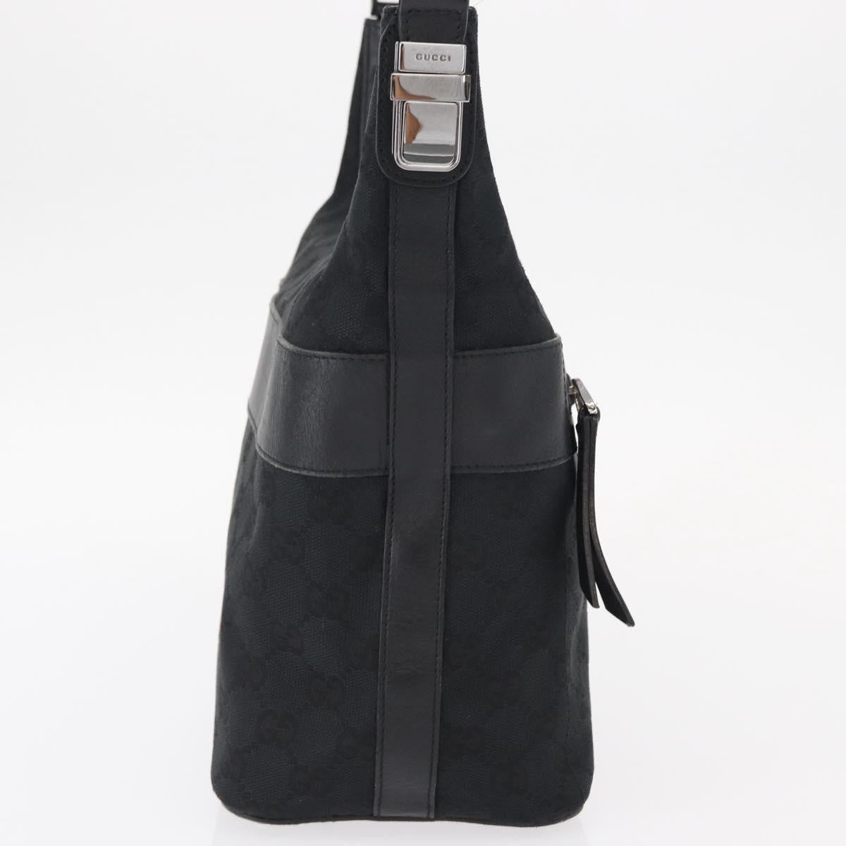 Gucci Vintage Shoulder Bag GG Canvas and Leather