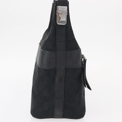 Gucci Vintage Shoulder Bag GG Canvas and Leather