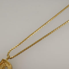 Christian Dior CD Pendant Necklace Gold-plated