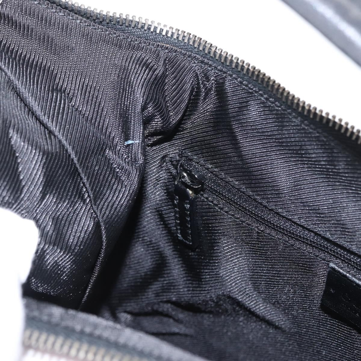 Gucci Vintage Shoulder Bag GG Canvas and Leather