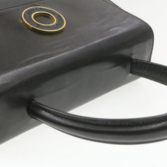 Celine Circle Logo Handbag Leather