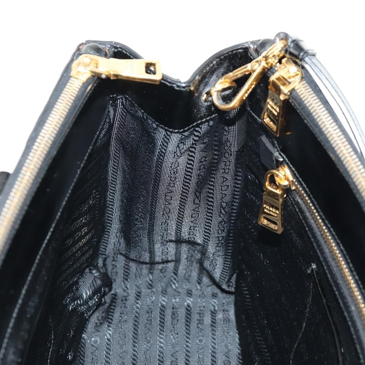 Prada Double Zip Lux Tote Vernice Saffiano Leather