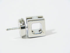 Hermes Cage d'H Stud Earrings Metal
