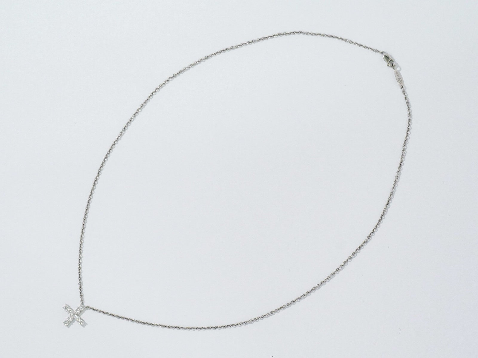 Harry Winston Cross Pendant Necklace Platinum with Diamonds