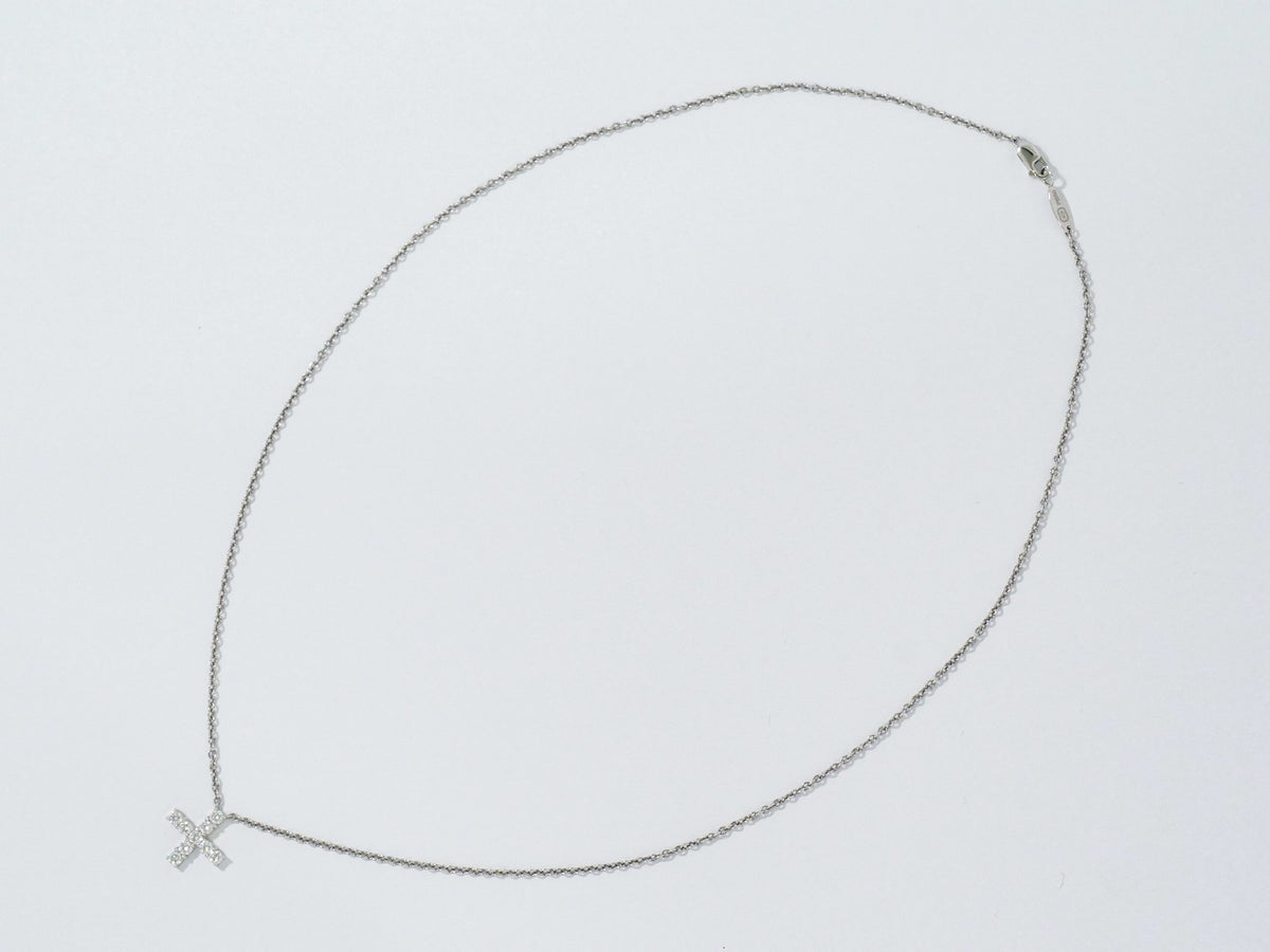 Harry Winston Cross Pendant Necklace Platinum with Diamonds