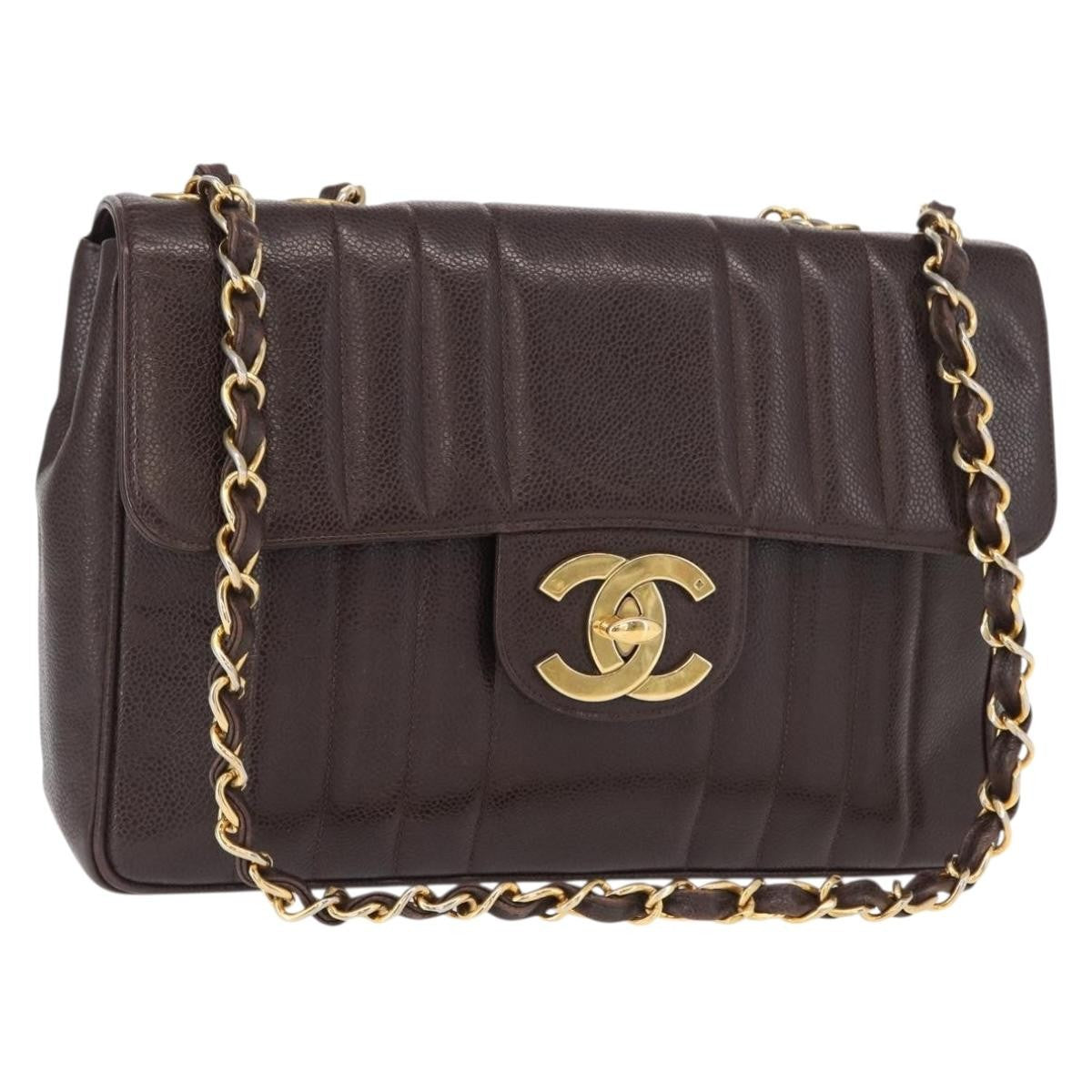 Chanel Vintage Classic Single Flap Bag Vertical Quilt Lambskin