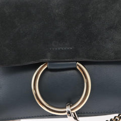 Chloe Faye Shoulder Bag Leather and Suede