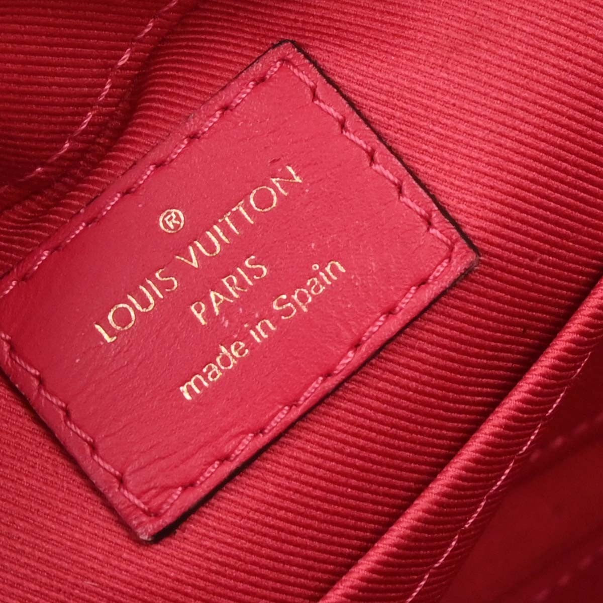 Louis Vuitton Saintonge Handbag Monogram Canvas with Leather