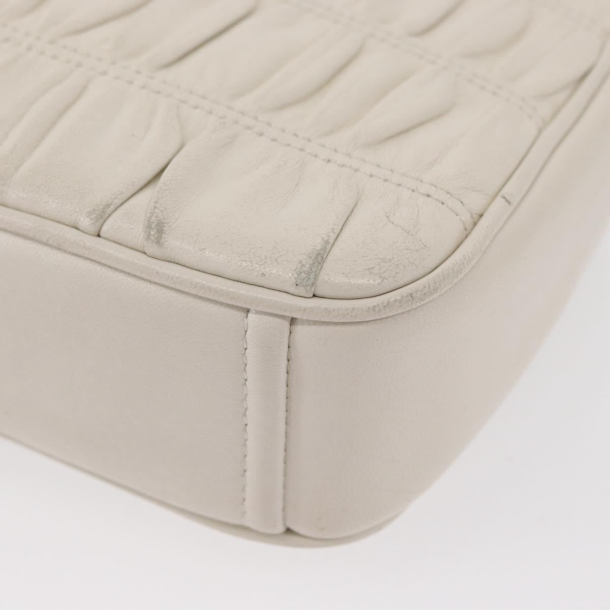 Prada Chain Flap Shoulder Bag Nappa Gaufre