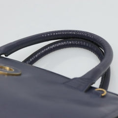 Celine Circle Logo Handbag Leather