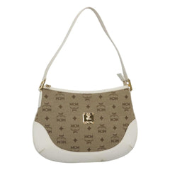 MCM Visetos Handbag Canvas and Leather