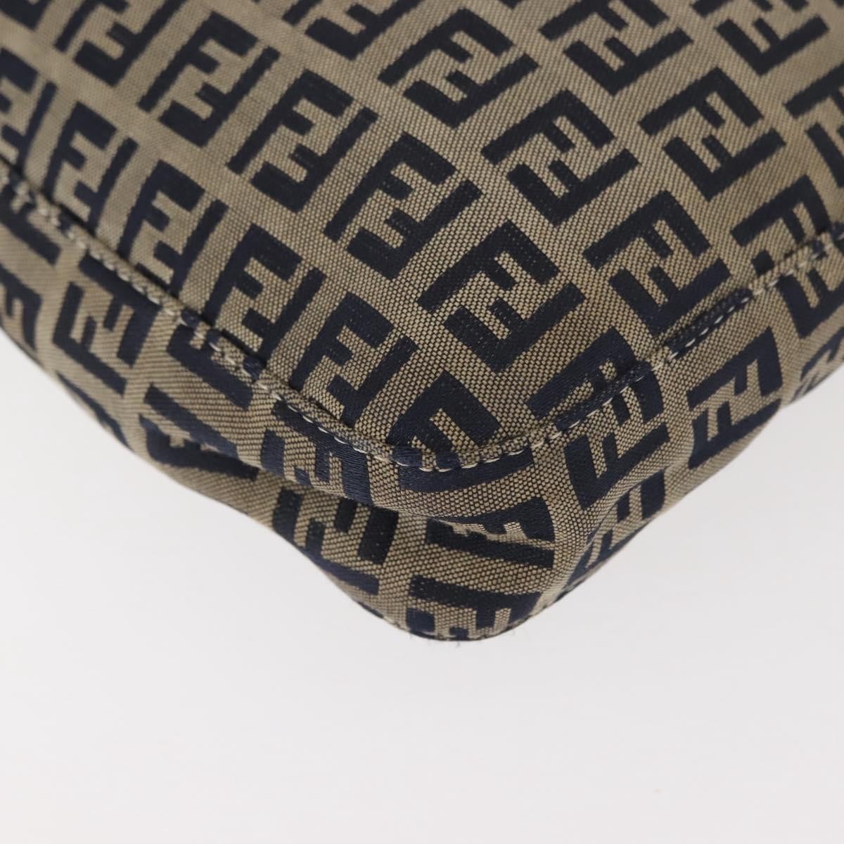 Fendi Belted Flap Shoulder Bag Zucchino Coated Canvas