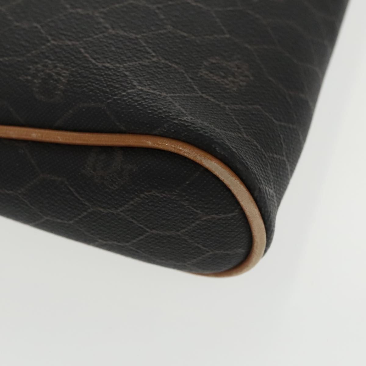 Christian Dior Vintage Honeycomb Zip Pouch Coated Canvas