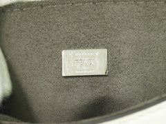 Fendi Double Baguette Embroidered Studded Leather