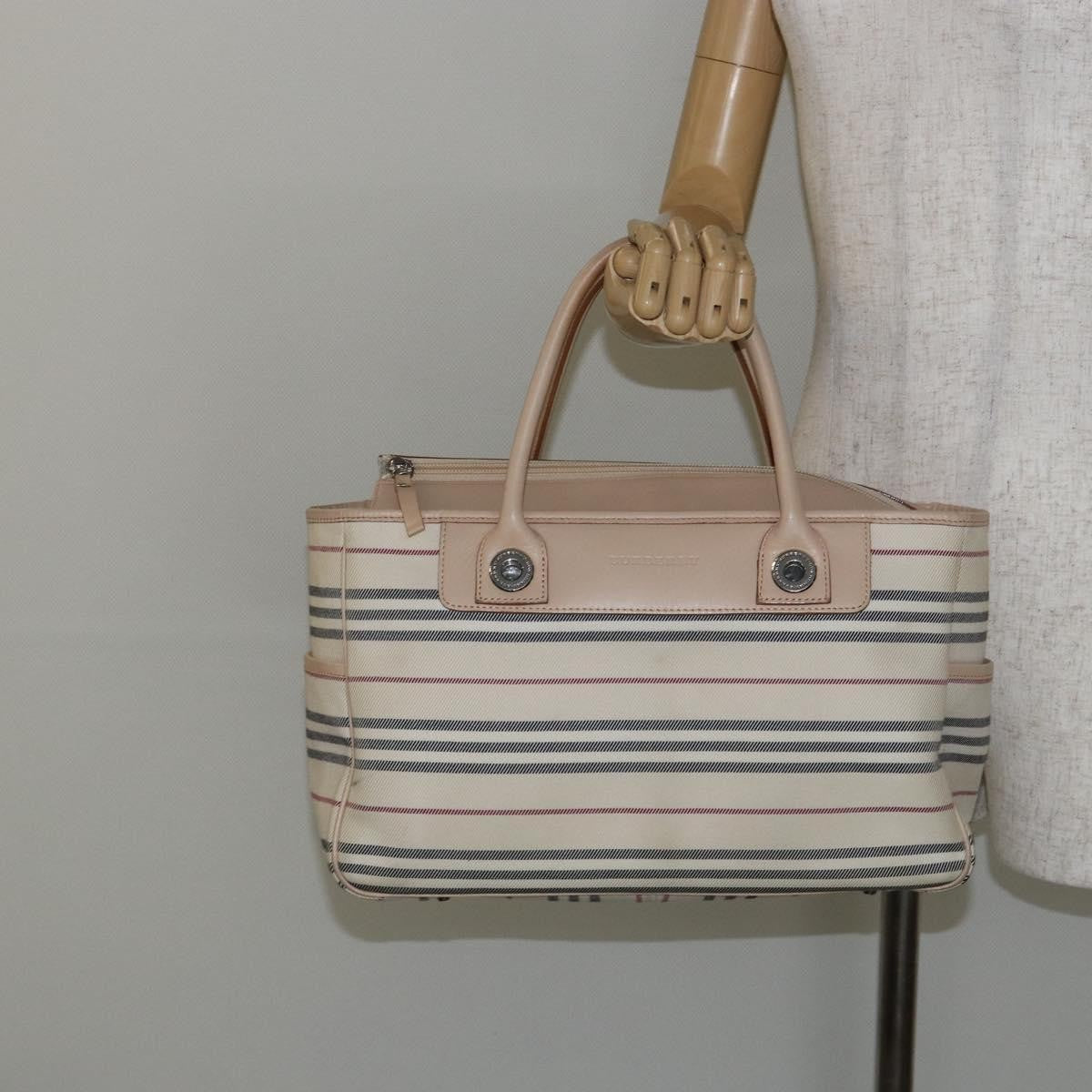 Burberry Nova Check Tote Canvas and Leather