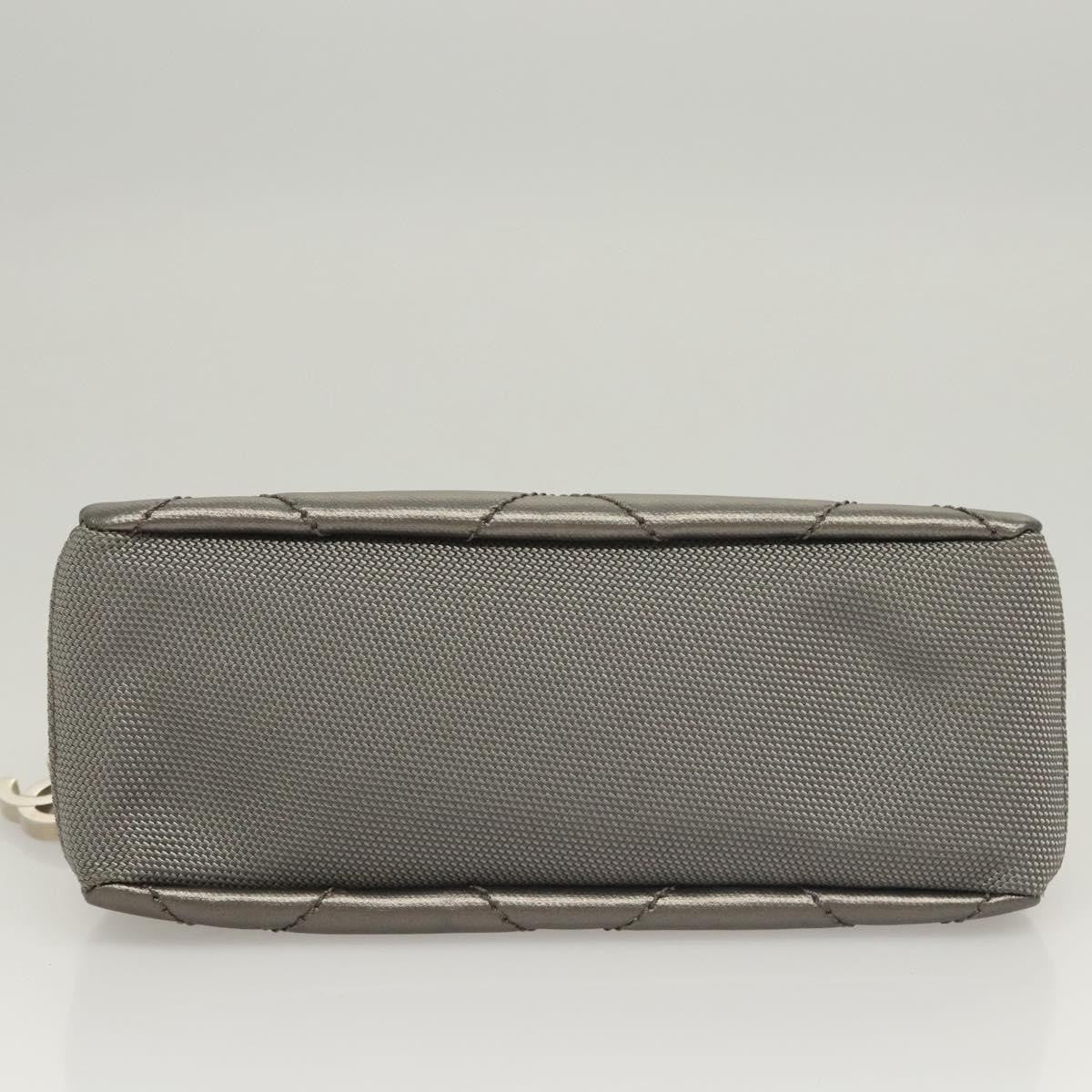 Chanel Biarritz Cosmetic Pouch Quilted Coated Canvas