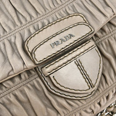 Prada Gaufre Chain Flap Shoulder Bag Nappa Leather