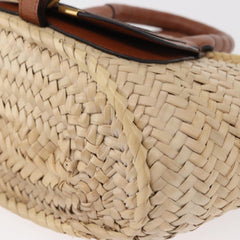 Chloe Marcie Basket Bag Raffia and Leather