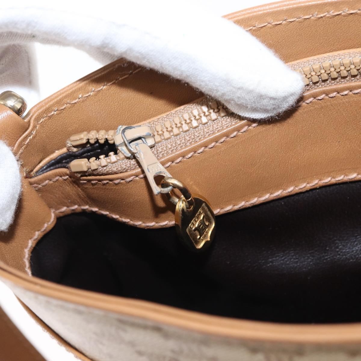 Celine Vintage Macadam Shoulder Bag Canvas