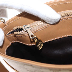 Celine Vintage Macadam Shoulder Bag Canvas